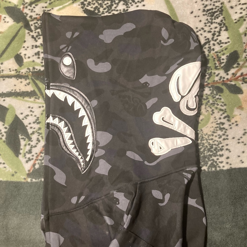 BAPE NBHD Camo Shark Hoodie